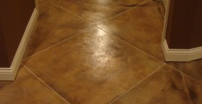 Acid-etched Concrete Floor